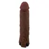 FOR HIM QUILLON Vibrating Penis Sleeve Brown 20 cm Photo 2