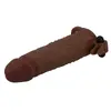 FOR HIM QUILLON Vibrating Penis Sleeve Brown 20 cm Photo 5