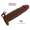 FOR HIM QUILLON Vibrating Penis Sleeve Brown 20 cm Photo 7