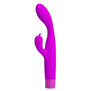 Hightech Pretty Love Jene duālās stimulācijas G punkta un klitora vibrators purpura ar 10 vibrācijas režīmiem un silikona