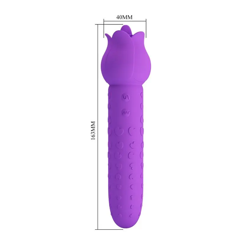 Hightech Dannell Oral and Clitoral Stimulator Vibrator Purple Photo 3