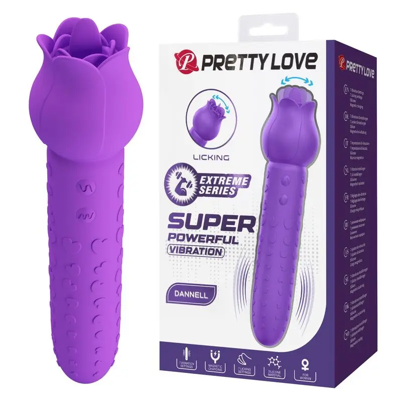 Hightech Dannell Oral and Clitoral Stimulator Vibrator Purple Photo 14