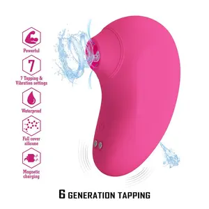 Hightech ARILA Clitoral Suction Stimulator with Vibration, USB Rechargeable, Silicone, Pink