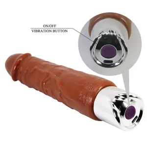 Realistic Vibrator DILDOS Pro Brown with 10 Vibration Modes USB Type-C Rechargeable and Waterproof Design