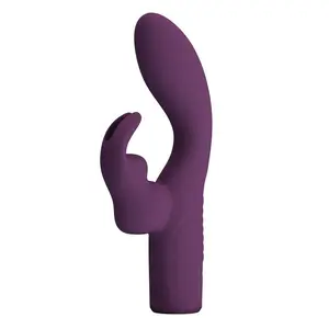 PRETTY LOVE Olivia Rechargeable Rabbit Vibrator with 10 Functions, Dual Stimulation, Silicone, Purple
