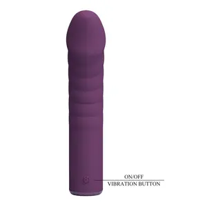 Hightech Ryland uzlādējams vibrators ar 10 funkcijām, ergonoms dizains G punkta stimulācijai, magnētiskā USB uzlāde, ūdensnecaurlaidīgs silakons, purpursarkans