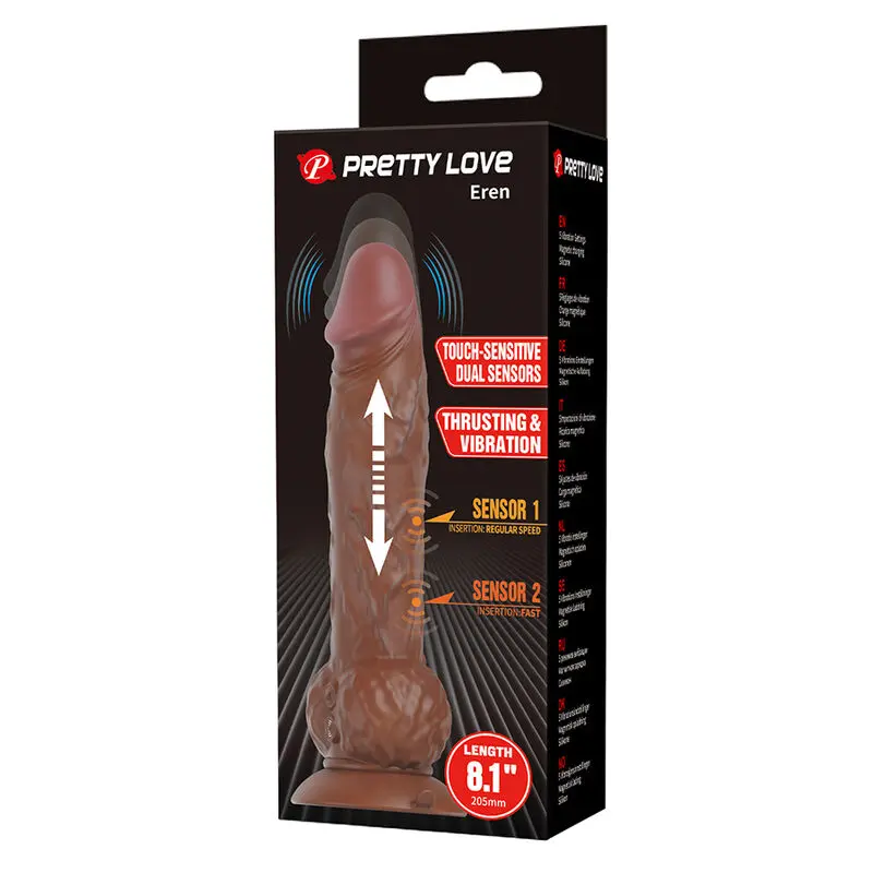PRETTY LOVE Eren Vibrējošais dildo brūns Photo 9