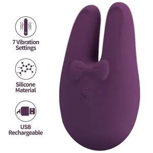 ROMANCE BUNNY Ārējais stimulators ar 7 vibrācijas režīmiem un maigu silikona dizainu