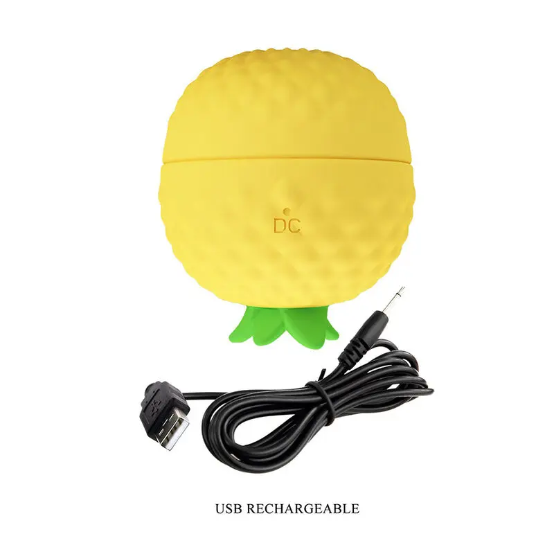 Hightech uzlādējams klitoriālais stimulators dzeltenā Photo 8