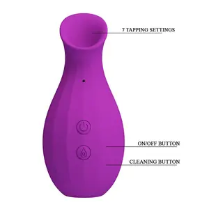 Hightech PRETTY LOVE Magic Bottle Rechargeable Clitoral Suction Stimulator with 7 Modes USB Type-C Silicone Purple