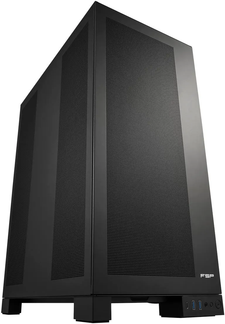 FSP Fortron U500 datora korpuss melnā