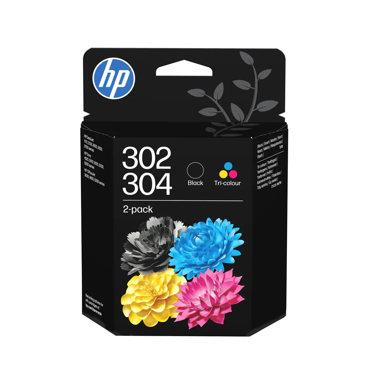 HP 302/304 melnās un trīskrāsu tintes
