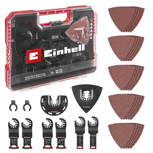 Einhell-KWB Multitool-Set 35-piece in XL-PLUS-CASE for wood and oscillating multi-function tools