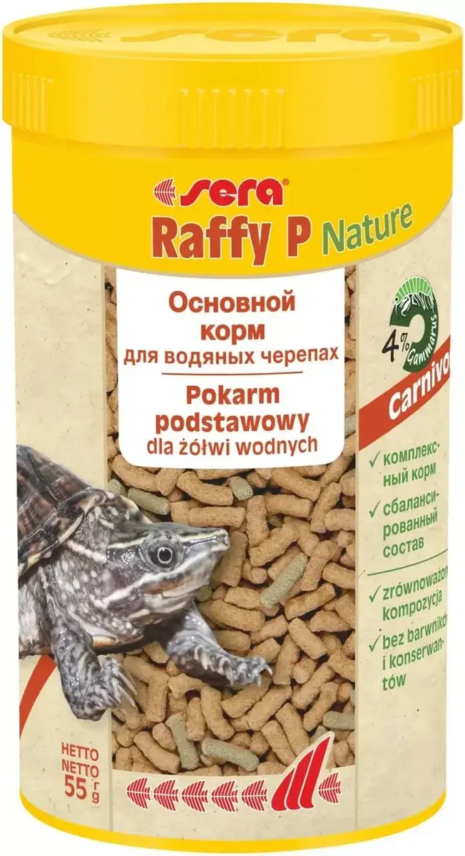 Sera Pelētas barība pieaugušiem bruņurupučiem Raffy