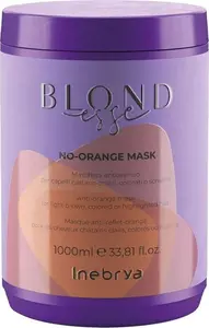 Inebrya Blondesse No-Orange Mask - neitralizējoša matu maska gaiši brūniem, krāsotiem un balinātiem matiem