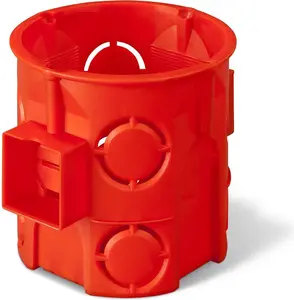 Elektro-Plast 60mm deep red flush-mounted electrical installation box 0285-00