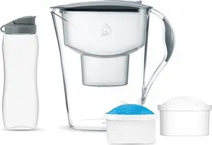 Dafi Luna Grey Water Filter Jug with Sports Bottle and 2 Cartridges