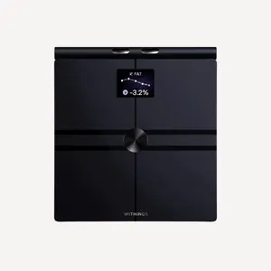 Withings BodyFit Smart Body Scale Black with Segmental Body Composition, Metabolism Analysis and Heart Health Monitoring