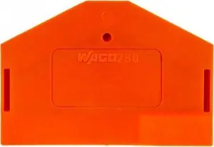 Wago 280-313 Orange End Plate for Terminal Blocks