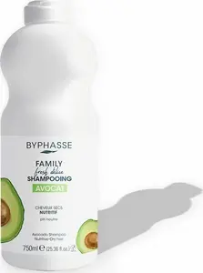 BYPHASSE Family Fresh Delice Питательный шампунь Авокадо для сухих волос 750 мл