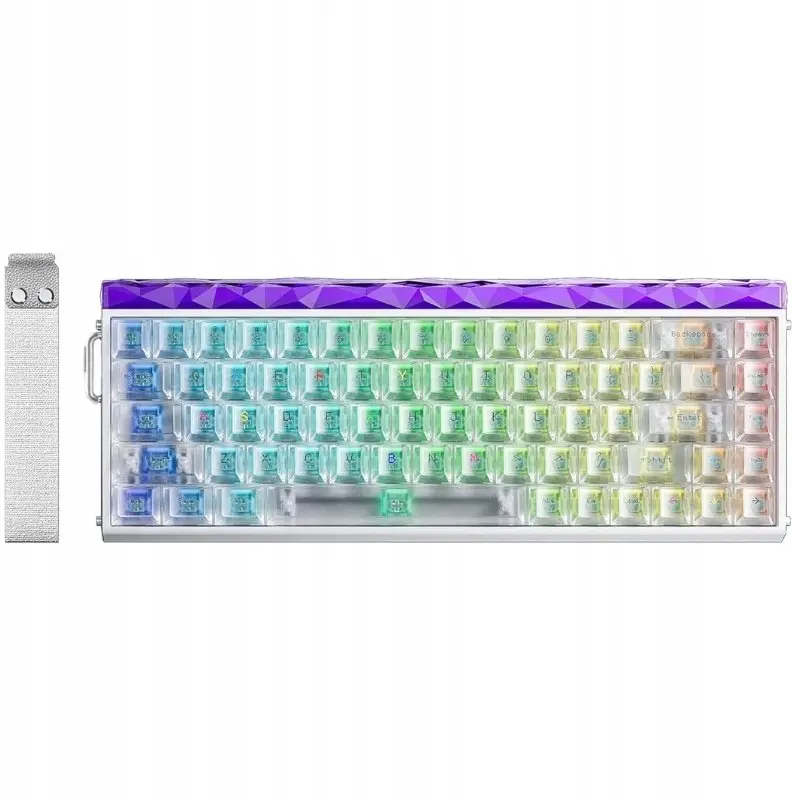AULA HERO68 Spēļu tastatūra White Frosted