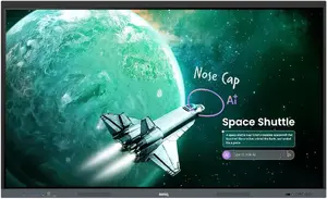 Interactive Flat Panel BenQ RE7505E 75 inch 3840 x 2160 pixels Touchscreen Black USB