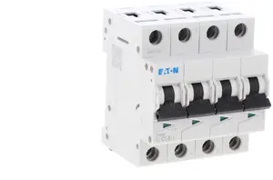 Автоматический выключатель Eaton FAZ-C1,6/4 4-полюсный характеристика C 1.6A 15kA AC