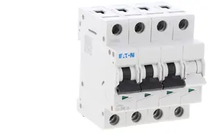Автоматический выключатель EATON FAZ-D8/3N 3P+N 8A кривая D 15кА AC