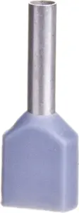 EM Group Izolēts dubultais vadu uzgalis TID 2x0.5mm2 8mm Garums 100 Gabali
