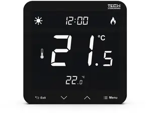 TECH ST-297z v3 Vadu divpozīciju telpu regulators iebūvējams melns