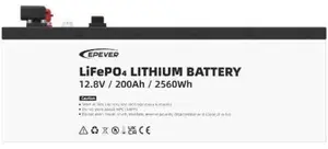 Volt Epever LiFePO4 litija akumulators 12.8V 200Ah IP65 LFP2.56KWH12.8V-P65L1