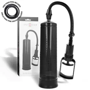 INTENSE FOR HIM PUMP BLACK PUMP 01 ABS and Silicone Vacuum Device with Pressure Gauge and Free Ring
