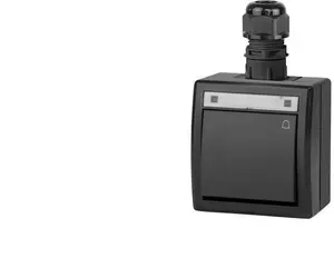 ELEKTROPLAST AQUANT 2K łącznik natynkowy zwierny dzwonek IP65 antracytowy 5005-67