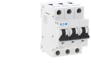 Трехполюсный автоматический выключатель Eaton FAZ-D0,5/3 характеристика D 0,5А 15кА AC