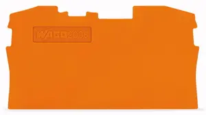 Wago Ścianka końcowa wewnętrzna pomarańczowa 32,9x57,5mm - 2006-1292