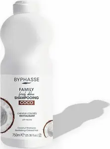 Шампунь для волос BYPHASSE Family Fresh Delice Кокос Ревенерирующий для окрашенных волос 750 мл