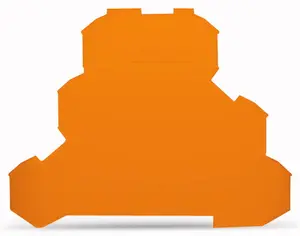 Wago Ścianka końcowa wewnętrzna pomarańczowa 69,5x93,3mm - 2002-3292