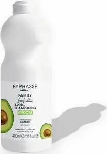 BYPHASSE Family Fresh Delice Barojošs matu kondicionieris Avokado sausiem matiem 400 ml