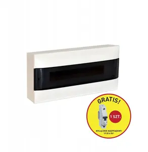 Legrand Rozdzielnica modułowa Practibox S 137435P natynkowa 1x22 modułów IP40 drzwi przezroczyste + wyłącznik nadprądowy 1P B16 RX3 ( 1 szt.)