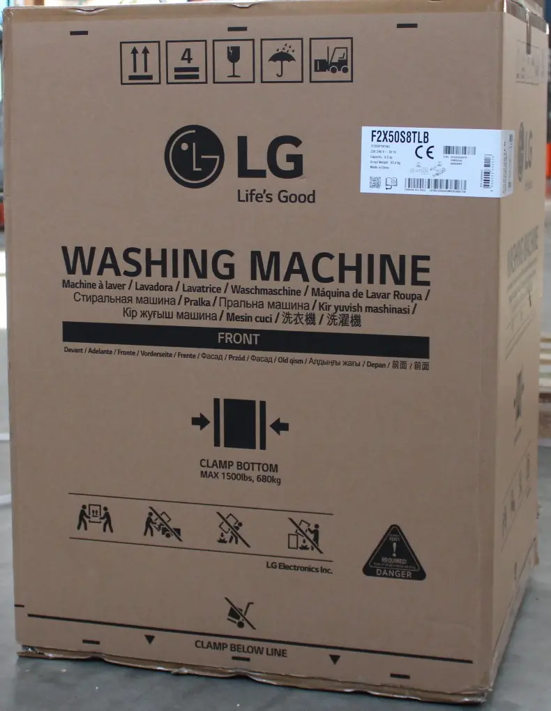 LG F2X50S8TLB veļas mašīna ar priekšējo