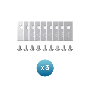 Anker Eufy Replacement Blade Set T290X041 with 27 Lawn Mower Blades and 27 Screws Compatible with E15 and E18 Robot Lawn Mowers