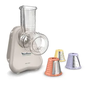 Moulinex Fresh Express DK853BE0 Electric Food Chopper 150 W Ecru Stainless Steel Blades