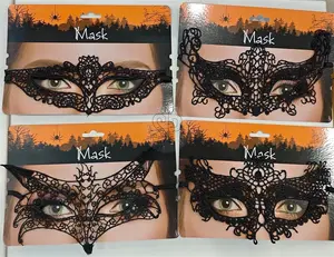 Black protective mask for children and adults size 16x6 cm model 348901450