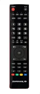 Superior Electronics Slim Remote Control for DVD, Blu-ray, Media Player, Projector, Satellite, Soundbar, and TV with Push Buttons