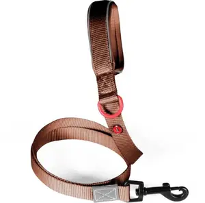 Pets Collection ZOLUX Premium Nylon Dog Leash 1.2 m 15 mm XS Mocha