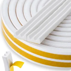 Keltin EPDM Self-Adhesive Window and Door Seal Type E White 9x4mm 150m