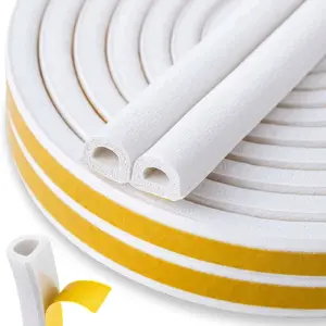 Keltin D-profile self-adhesive window and door seal EPDM 12x10 mm 50 m white
