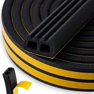 Keltin EPDM self-adhesive window and door seal type E 15x8mm black 50m