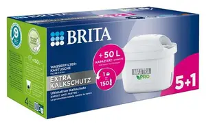 BRITA MAXTRA PRO Extra Lime Protection Caurplūdes ūdens filtru kasetne 6 gabali