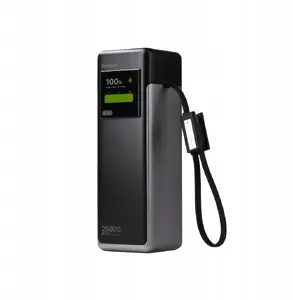 RAYOVAC SHARGE HyperTower 170 Powerbank, 25,000mAh, 170W, 4-in-1, black